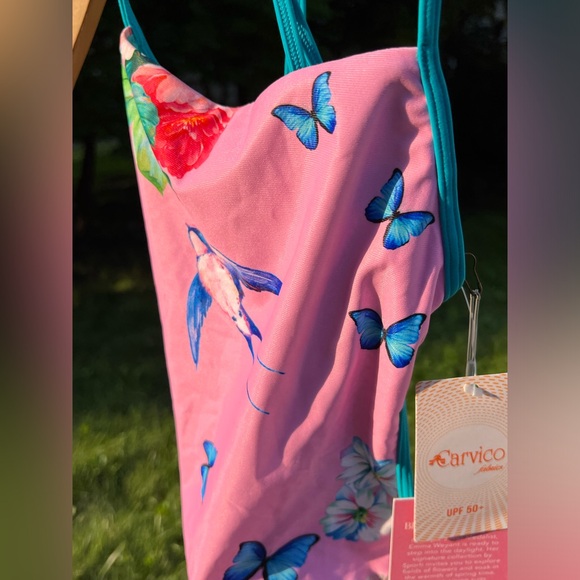 🌸Size 26 Floral Whimsy Karlie Sporti x Emma Weyant One Piece Suit—Labeled 28 - Picture 9 of 17